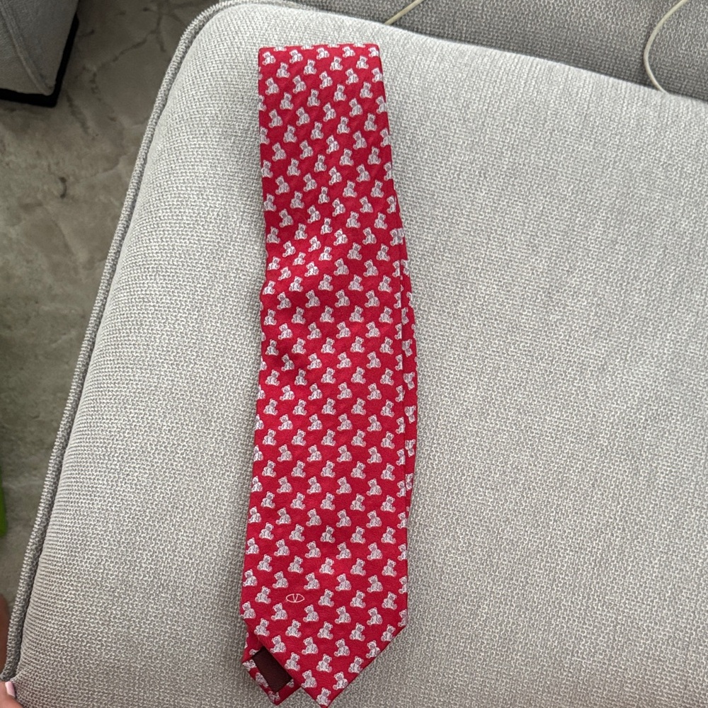 Red Patterned Men's Tie